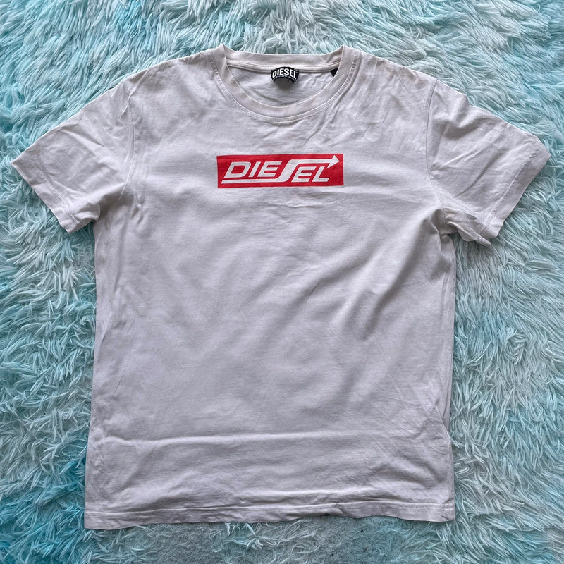 White Diesel Graphic T shirt - XL