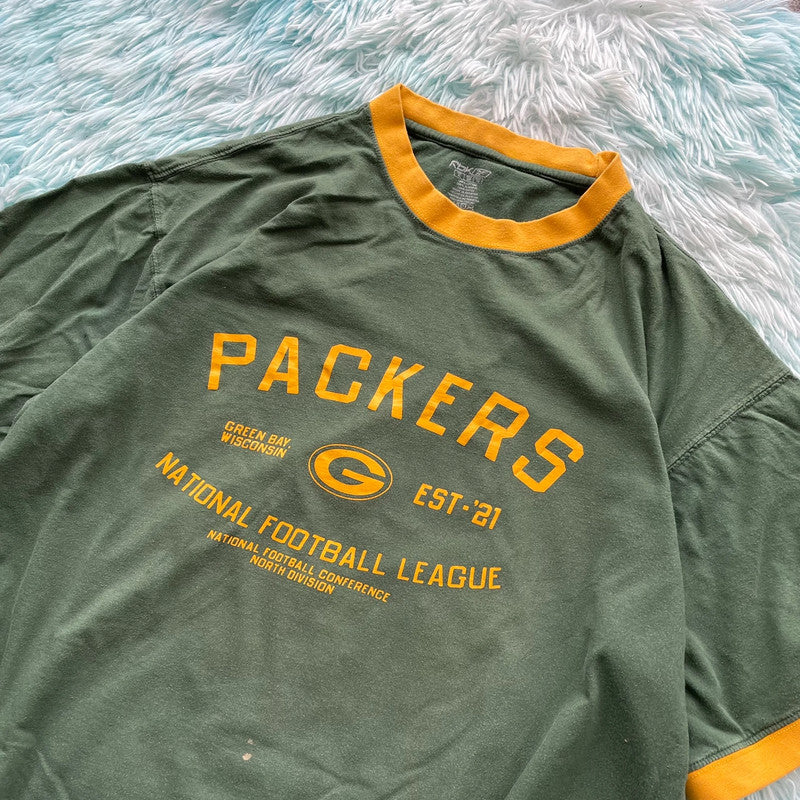 Vintage Green Greenbay Packers Reebok T Shirt - XL