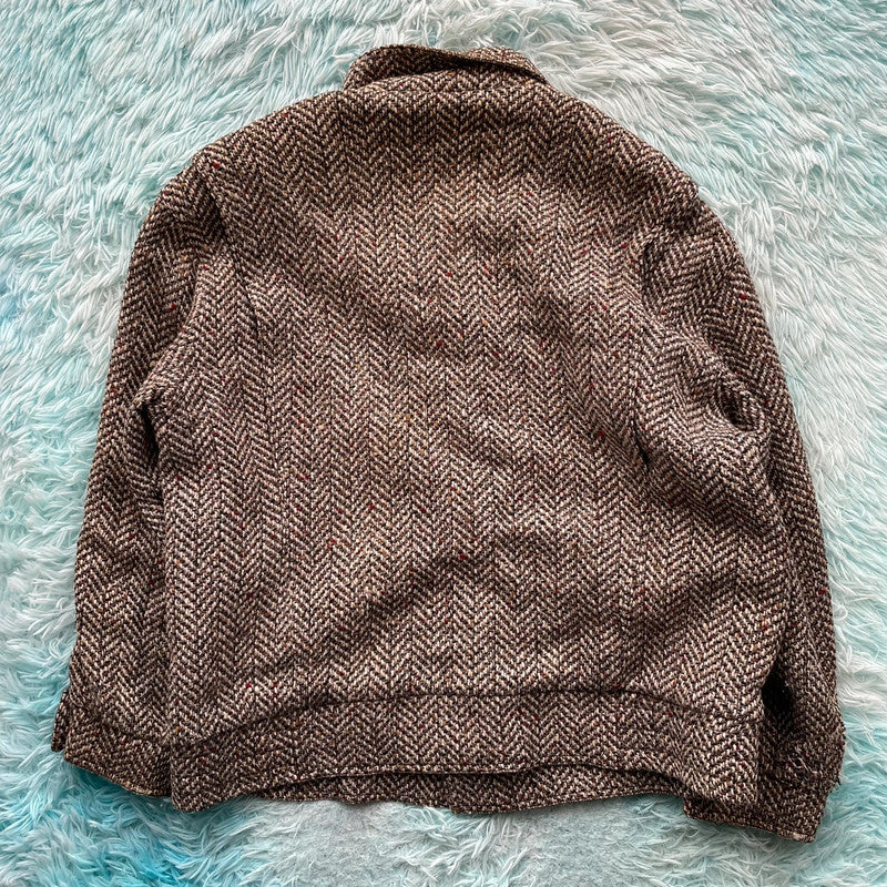 Vintage 90s Wool Bomber Jacket Bosch - Large