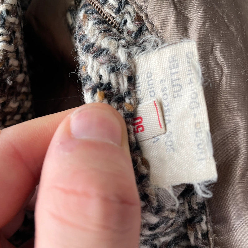 Vintage 90s Wool Bomber Jacket Bosch - Large