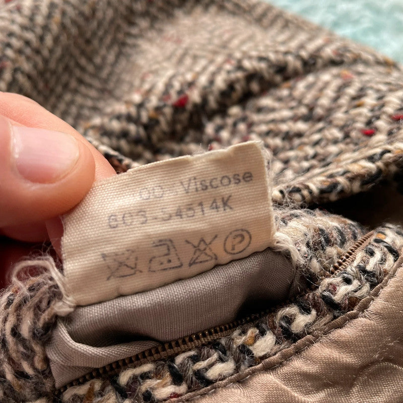 Vintage 90s Wool Bomber Jacket Bosch - Large