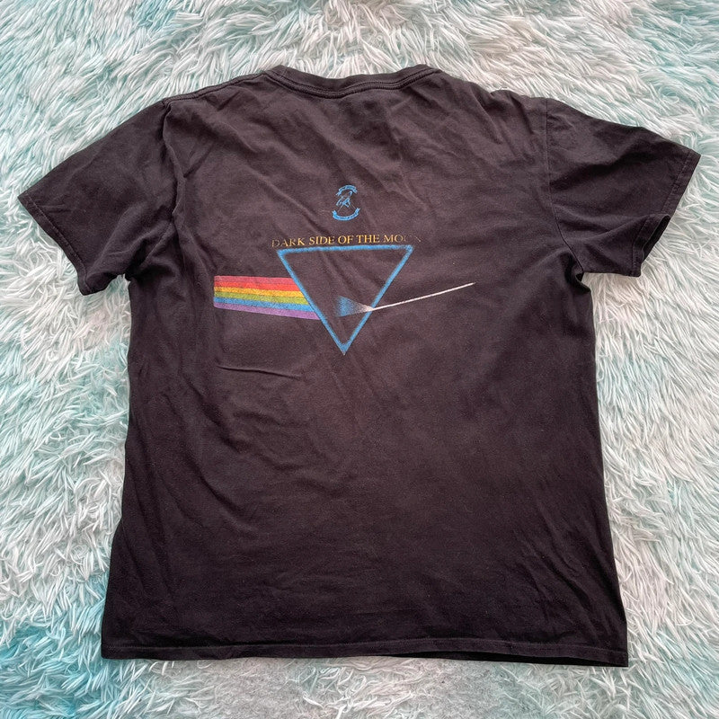 Faded Black Pink Floyd Band T Shirt - Large