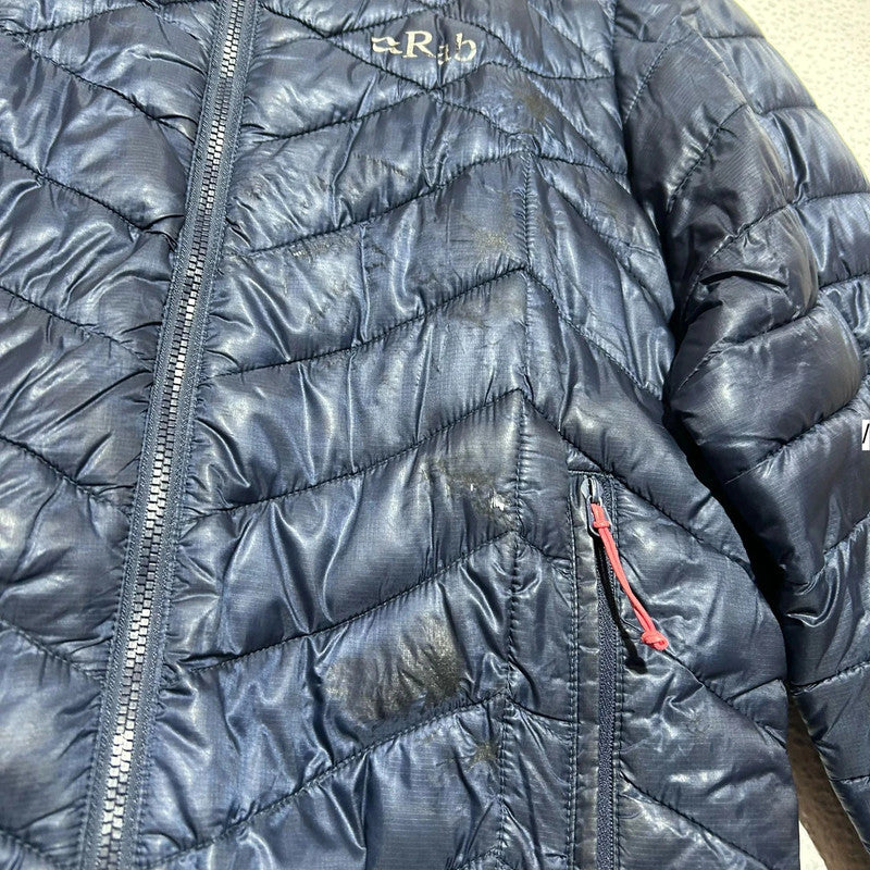Navy Rab Puffer Jacket - Size 10