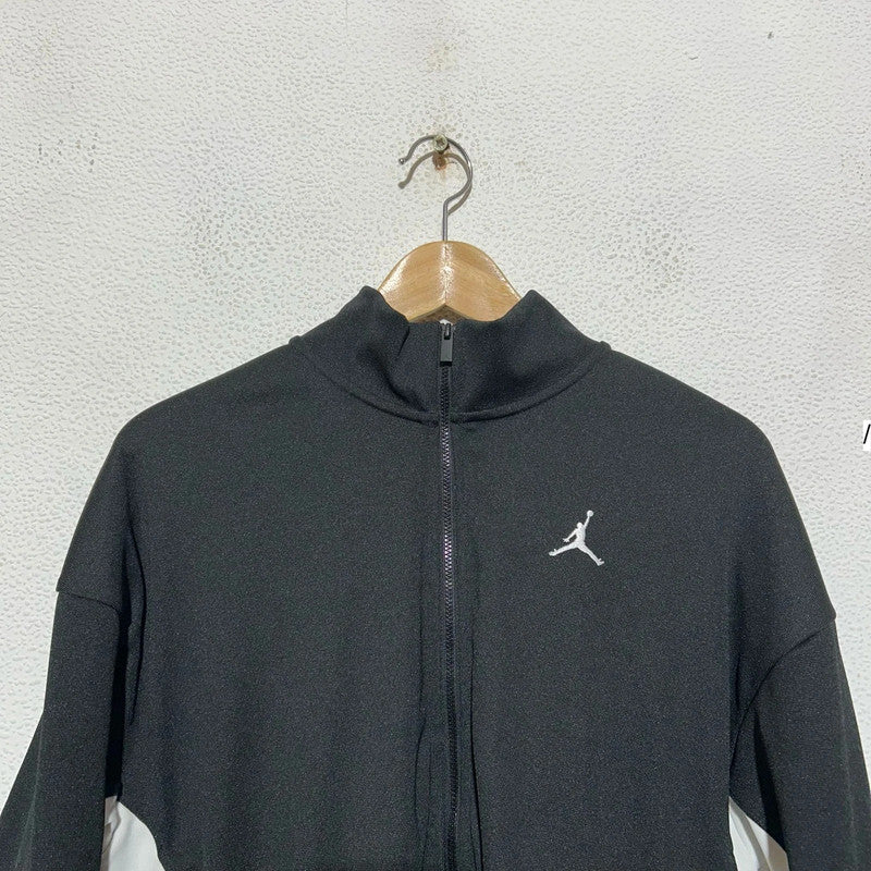 Black & White Jordan Full Zip Tracksuit Hoodie - Medium