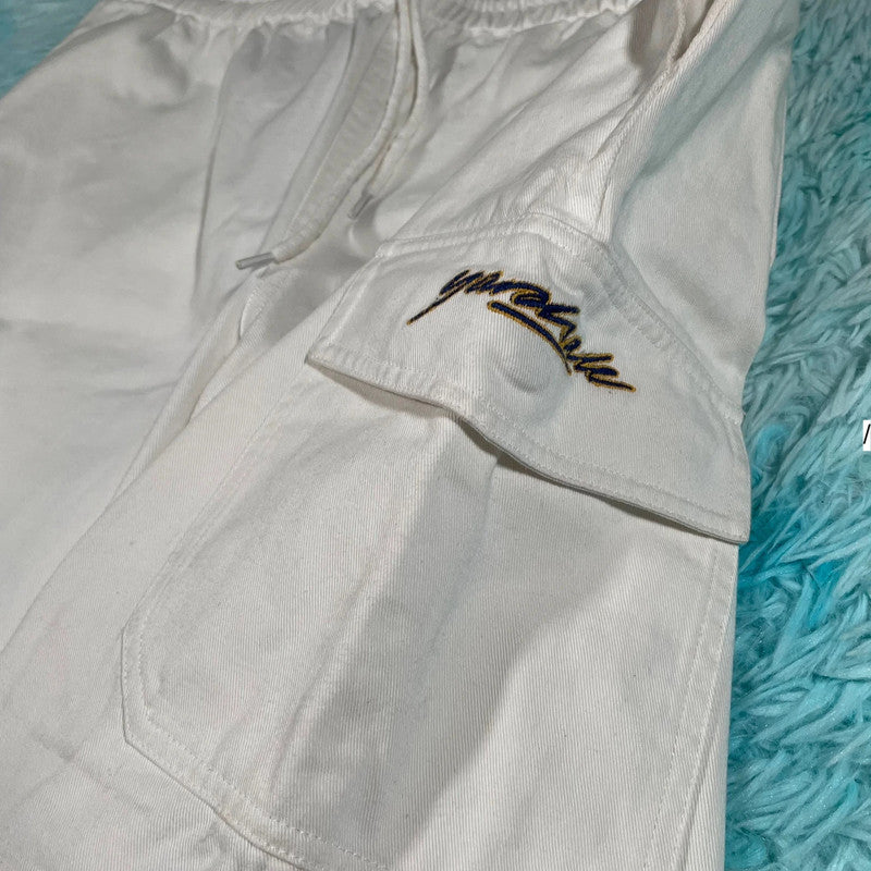 White Yardsale Cargo Shorts - Large