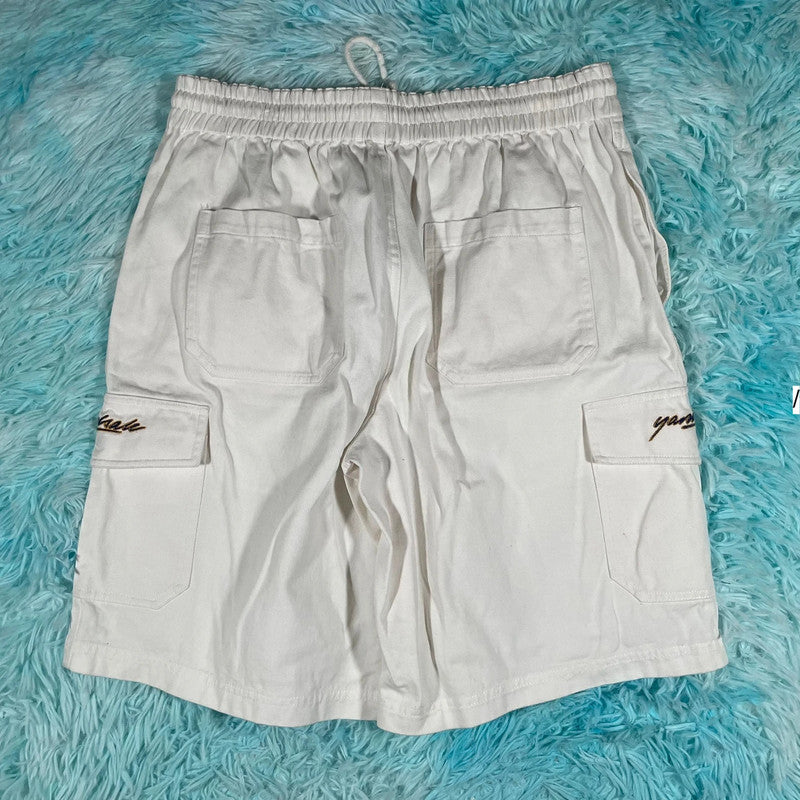 White Yardsale Cargo Shorts - Large