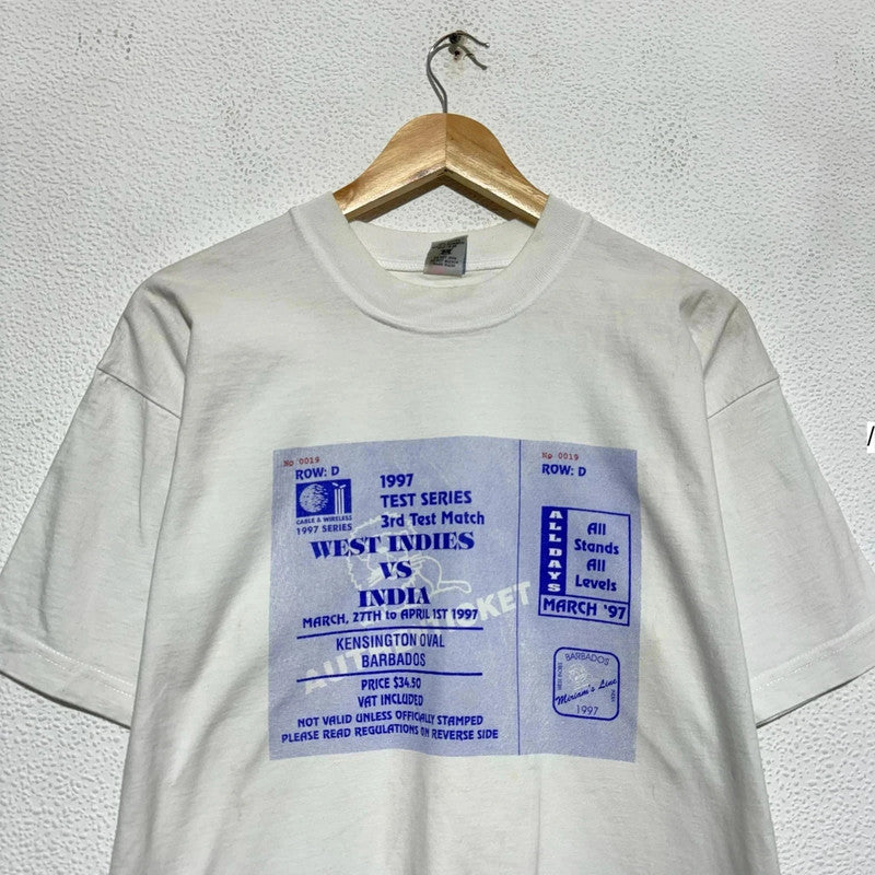 Vintage 1997 England Cricket T Shirt - Large
