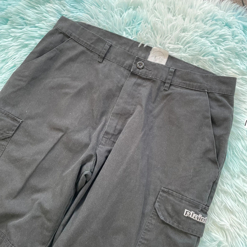 Black PlainTalk Cargo Trousers - XL