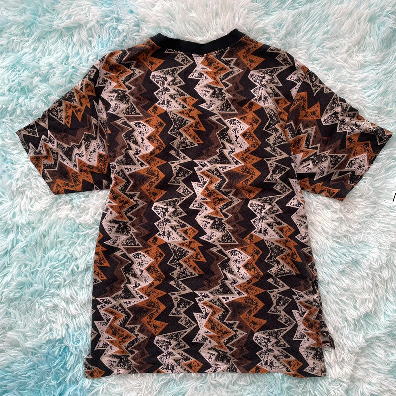 Black & Orange Patta x Jordan T Shirt Barcelona Print - Small