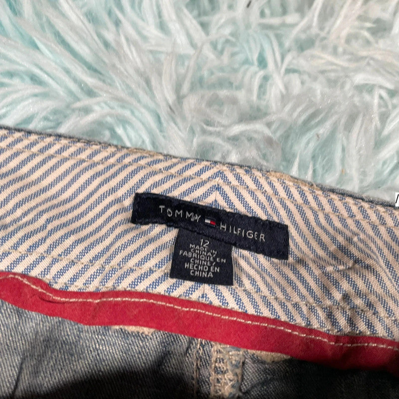 Vintage 00s Y2K Blue Tommy Hilfiger Mini Skirt - Size 12