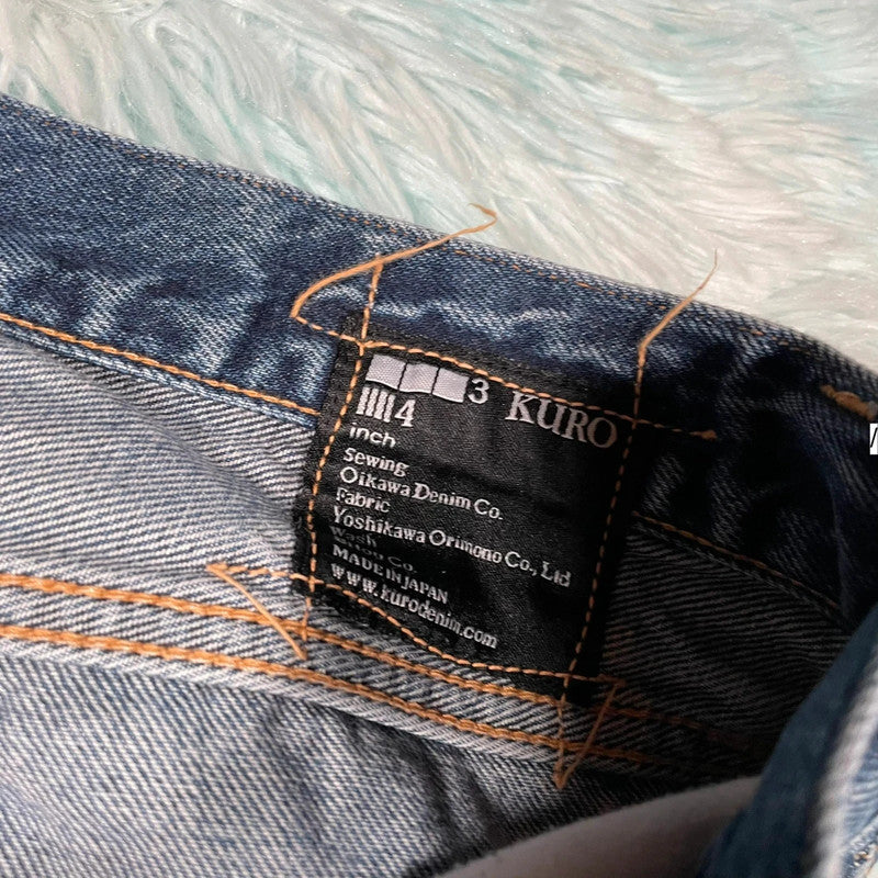 Blue Kuro Denim Jeans Japanese - 34W 32L