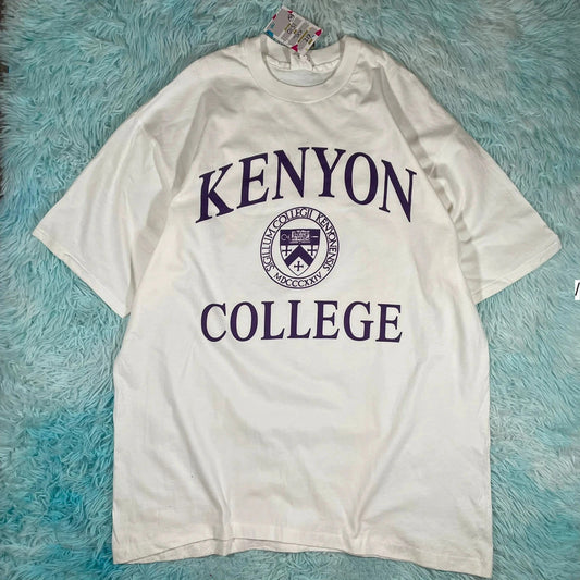 Vintage 90s White Kenyon College Graphic T Shirt - XXL