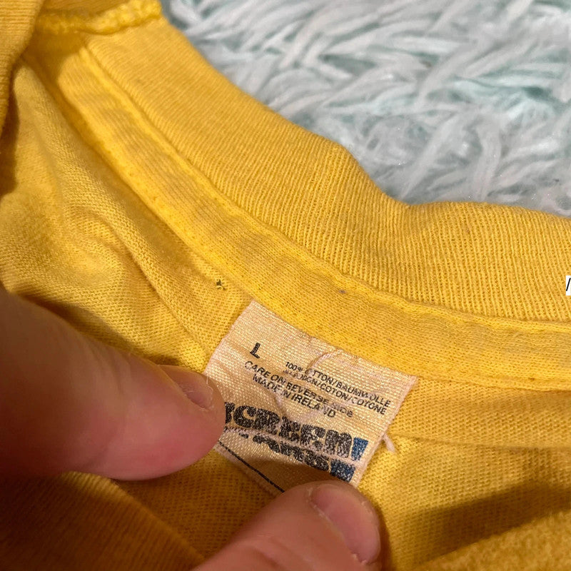 Vintage 90s Yellow Sugar Puff Promo T Shirt - Large