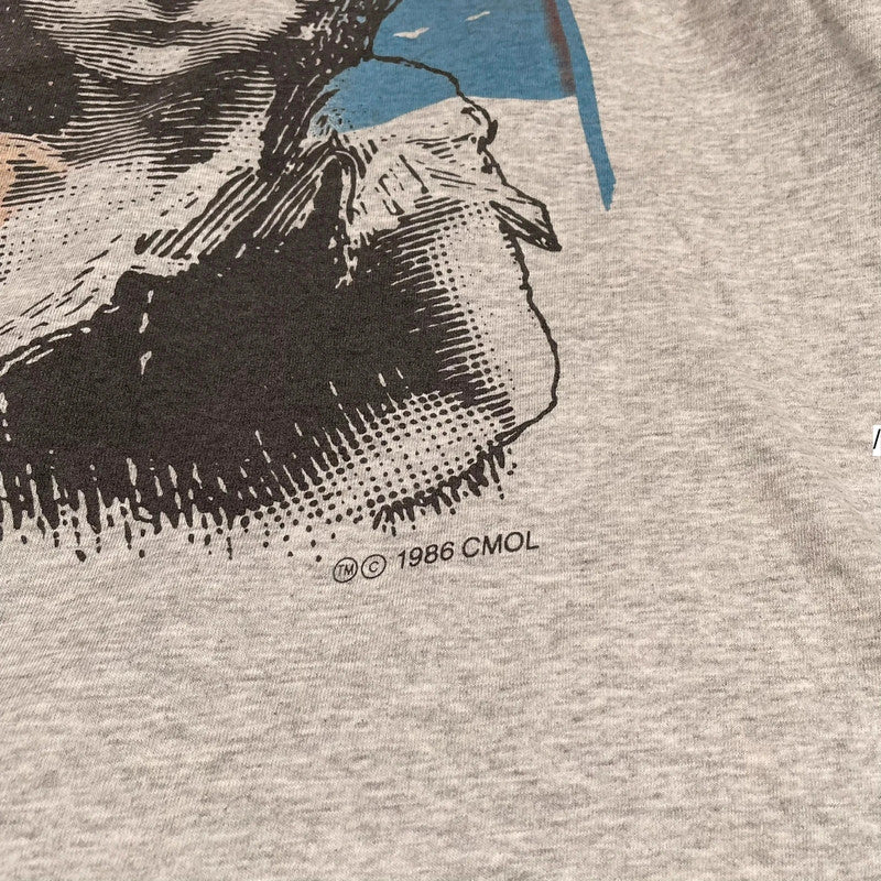 Vintage 90s Grey Les Miserablez Graphic T Shirt - Large