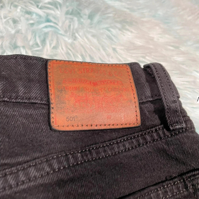 Black Levi’s 501 Jeans Premium Straight Leg - 28W 28L