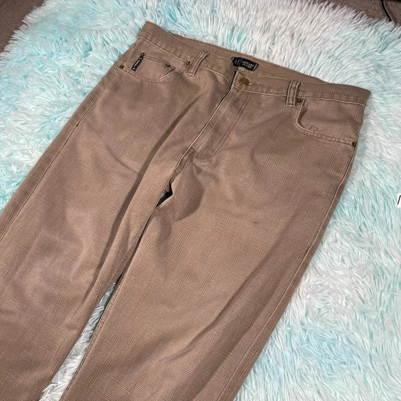 Light Brown Armani Jeans Trousers - 38W