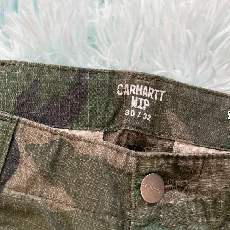 Camo Carhartt Ripstop Cargo Trousers - 30W 32L