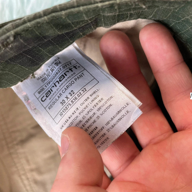 Camo Carhartt Ripstop Cargo Trousers - 30W 32L