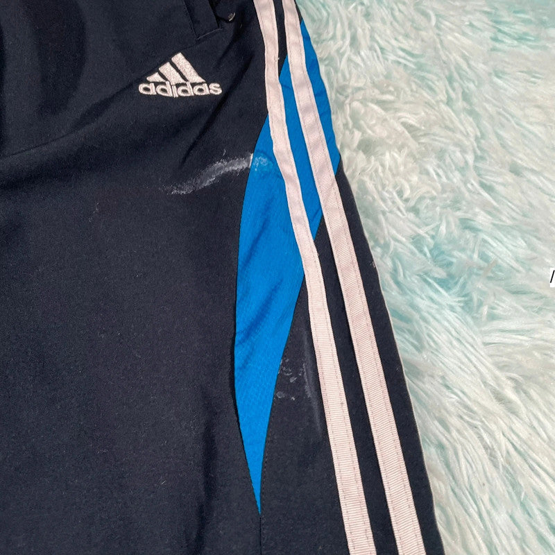 Vintage Black Adidas Tracksuit Bottoms - Small