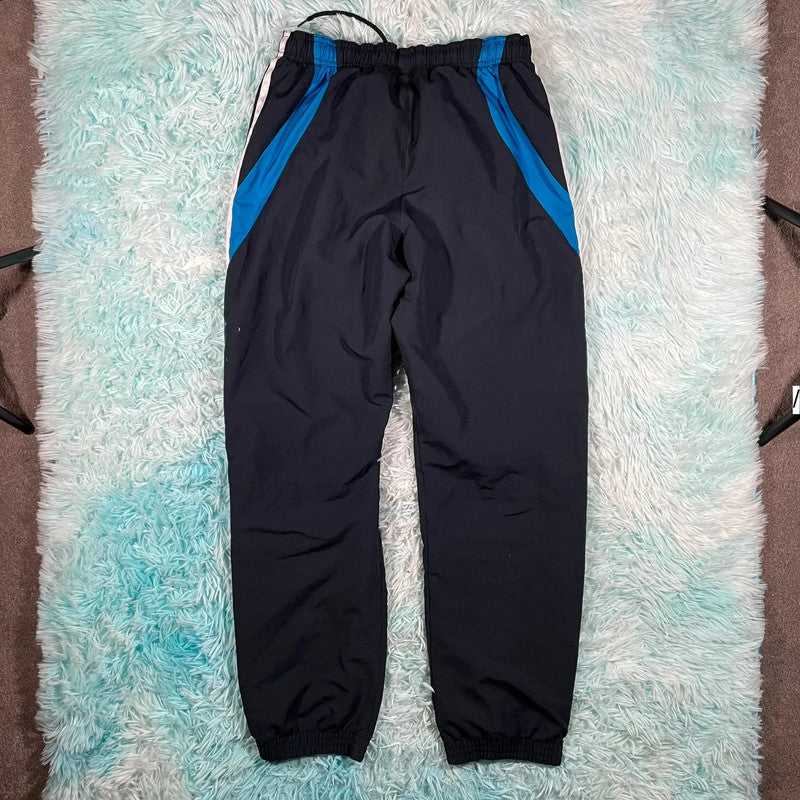 Vintage Black Adidas Tracksuit Bottoms - Small