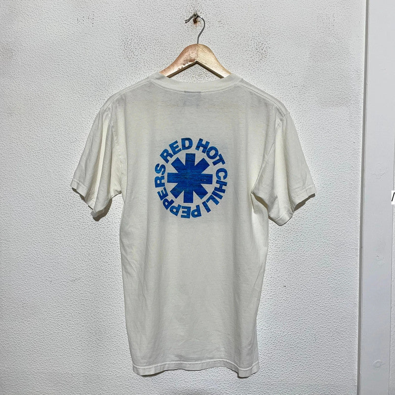Vintage 1998 White Red Hot Chilli Peppers Californication T Shirt Giant - Large
