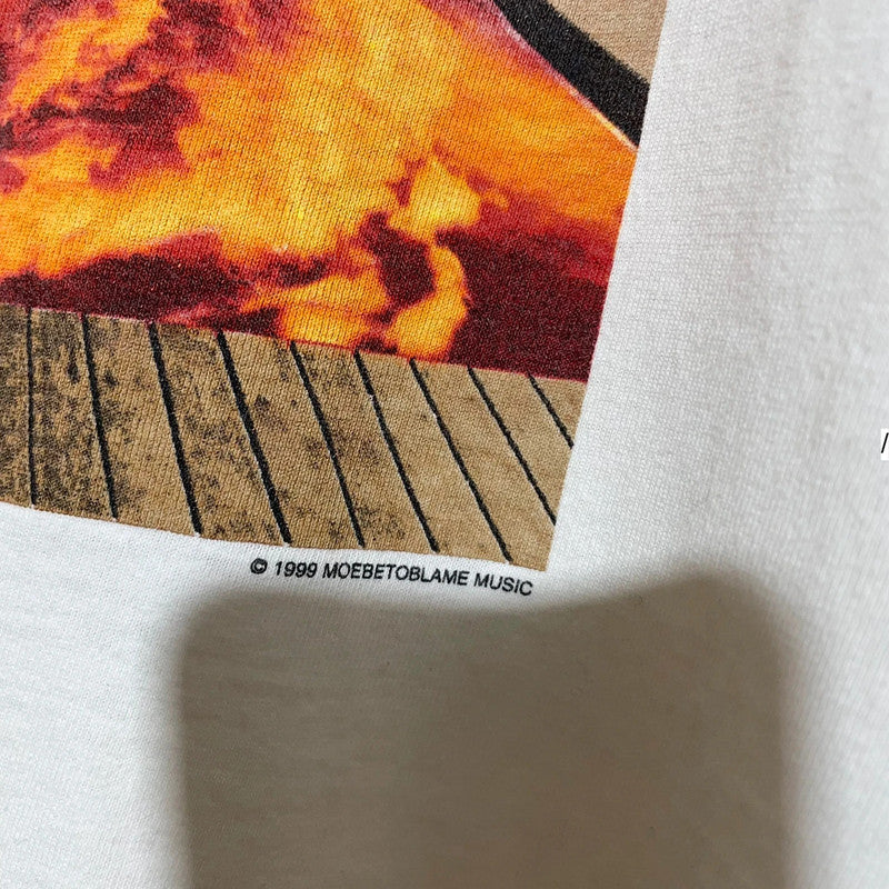 Vintage 1998 White Red Hot Chilli Peppers Californication T Shirt Giant - Large