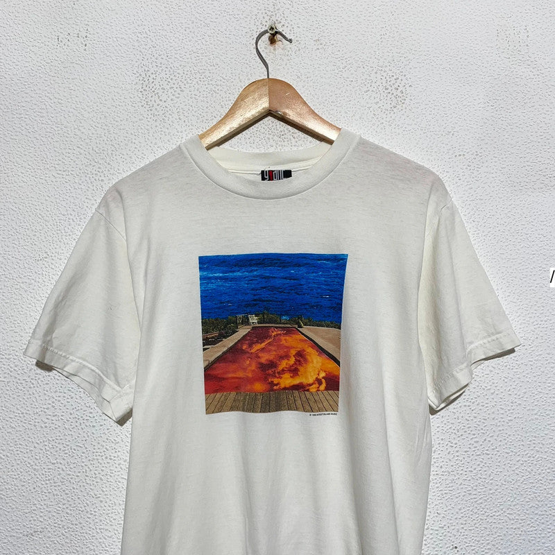 Vintage 1998 White Red Hot Chilli Peppers Californication T Shirt Giant - Large