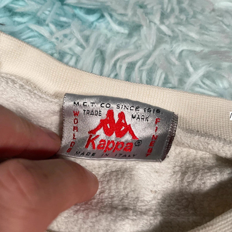 Vintage 90s White Kappa Sweatshirt - XL