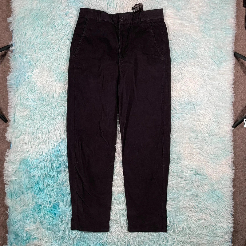 Navy Cos Corduroy Trousers - Size 8