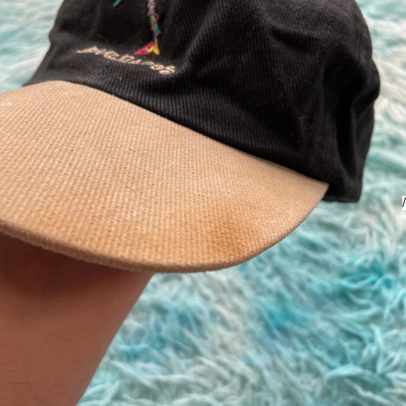 Vintage Black & Beige Barbados Cap