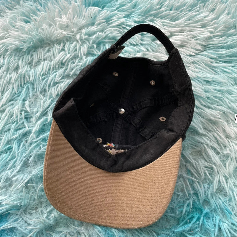 Vintage Black & Beige Barbados Cap