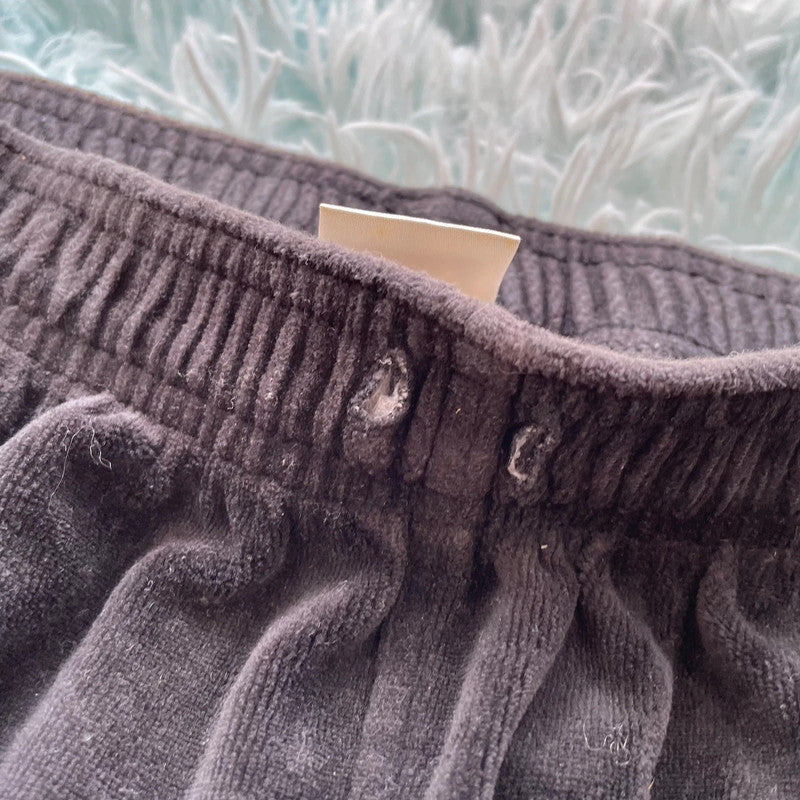 Black Puma Velour Joggers - Medium