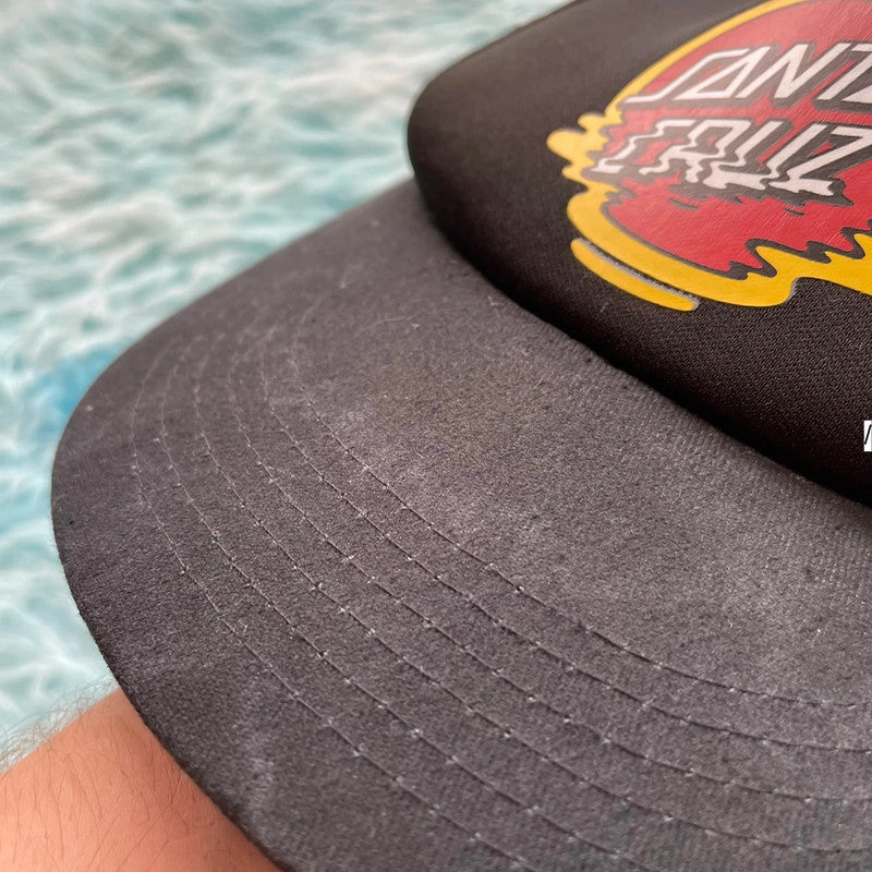 Black Santa Cruz Trucker Cap