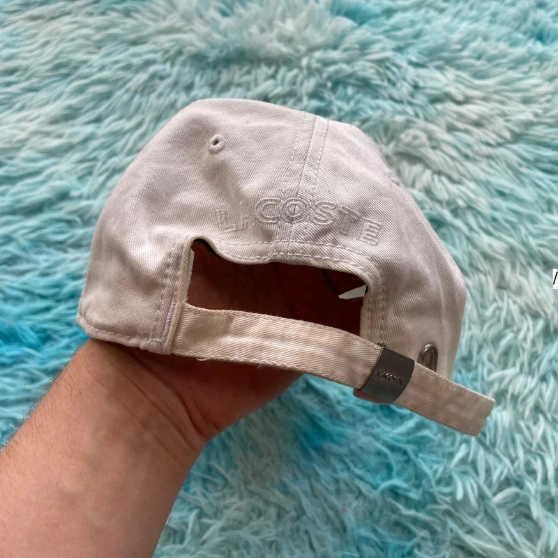 White Lacoste Cap