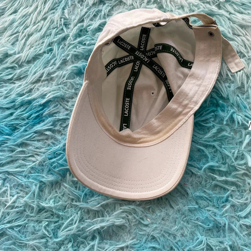 White Lacoste Cap