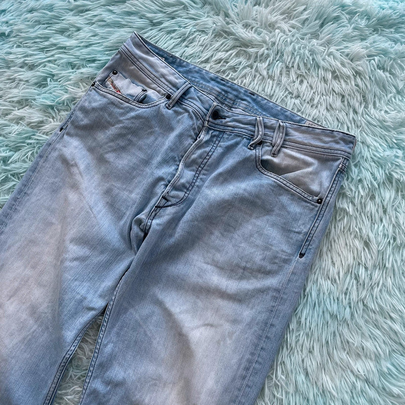 Vintage Lightwash Diesel Jeans Zhavee Wide Leg - W34 L34