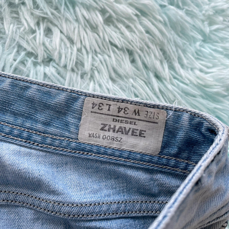 Vintage Lightwash Diesel Jeans Zhavee Wide Leg - W34 L34