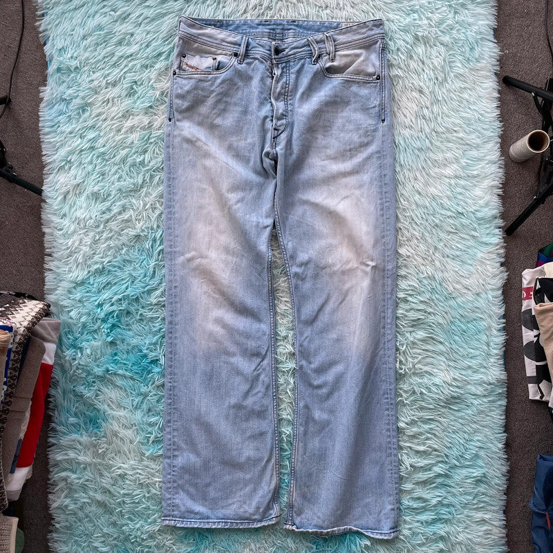 Vintage Lightwash Diesel Jeans Zhavee Wide Leg - W34 L34