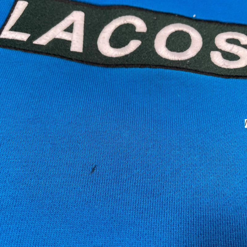 Blue Lacoste Sweatshirt Spellout - Medium