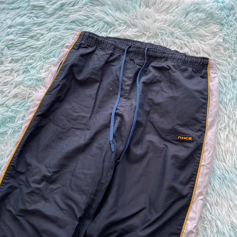 Vintage 90s Navy Nike Baggy Tracksuit Bottoms - XL