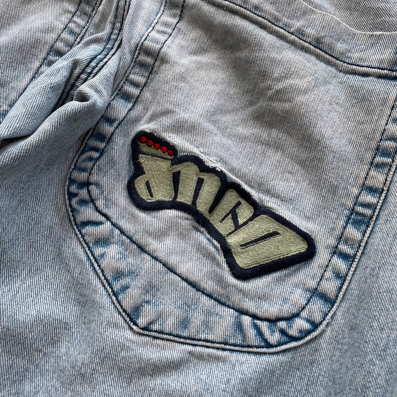 Vintage 00s JNCO Jeans Baggy Embroidered- W30 L32