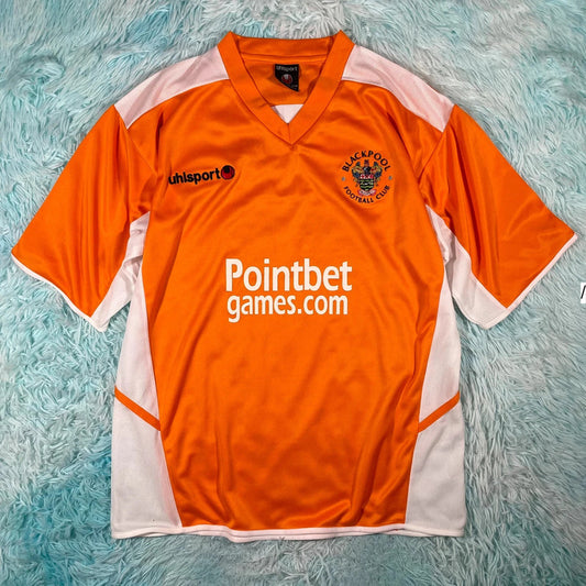 Vintage 2005-07 Blackpool Shirt Uhlsport - Large
