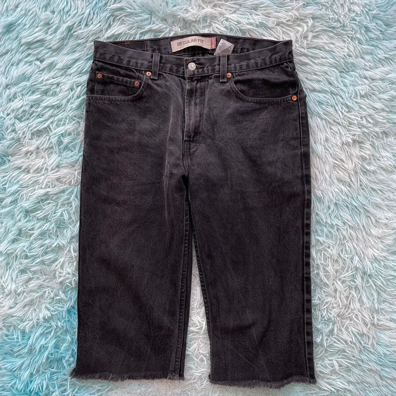 Black Levi’s Jean Shorts Cut Offs 505 - W33