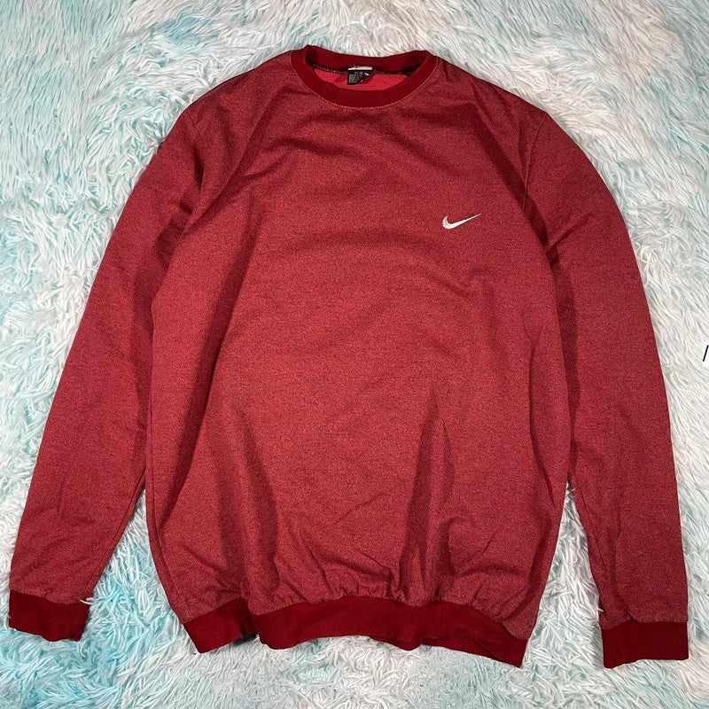 Vintage 00s Red Nike Sweatshirt Thin - XXL