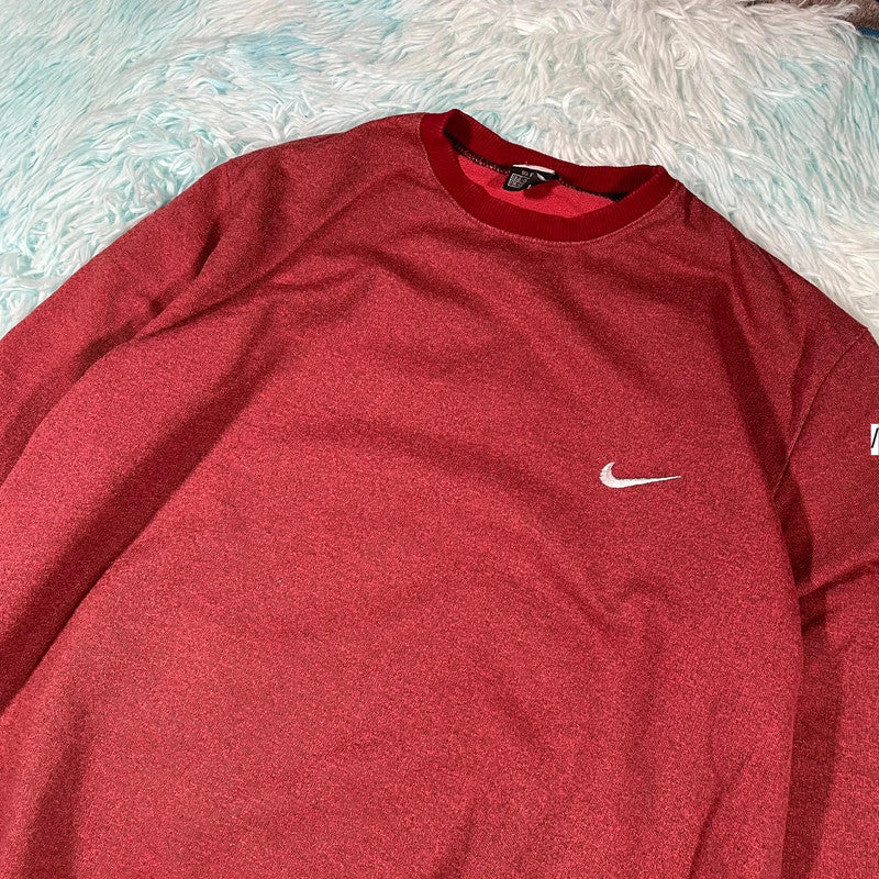 Vintage 00s Red Nike Sweatshirt Thin - XXL