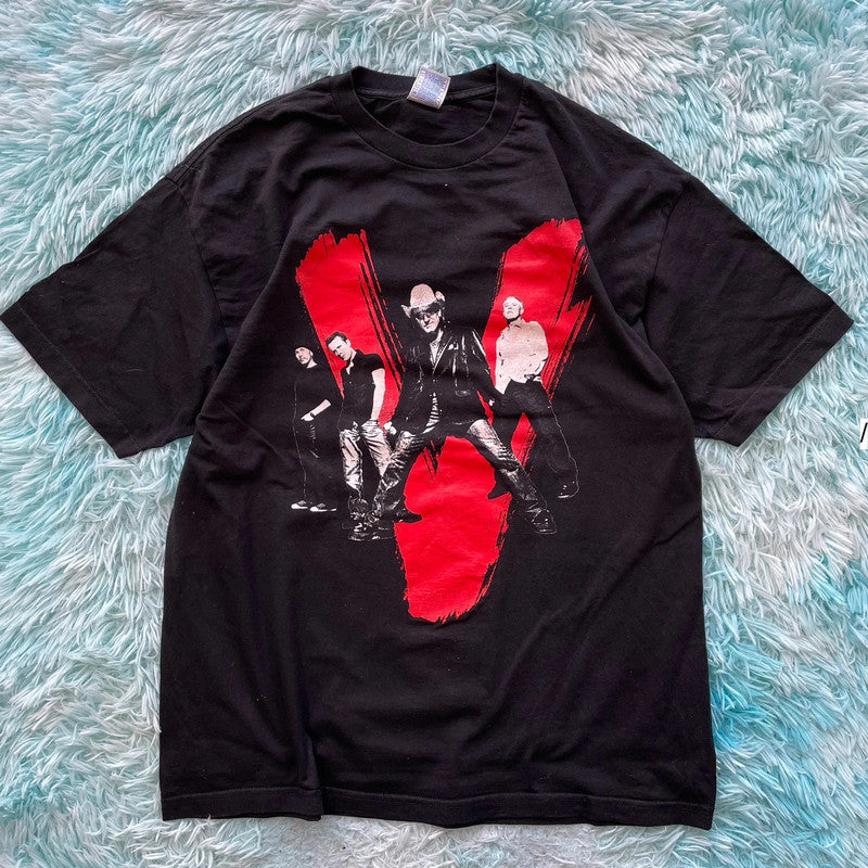 Vintage Black 2005 U2 Band T Shirt Vertigo Tour - XL
