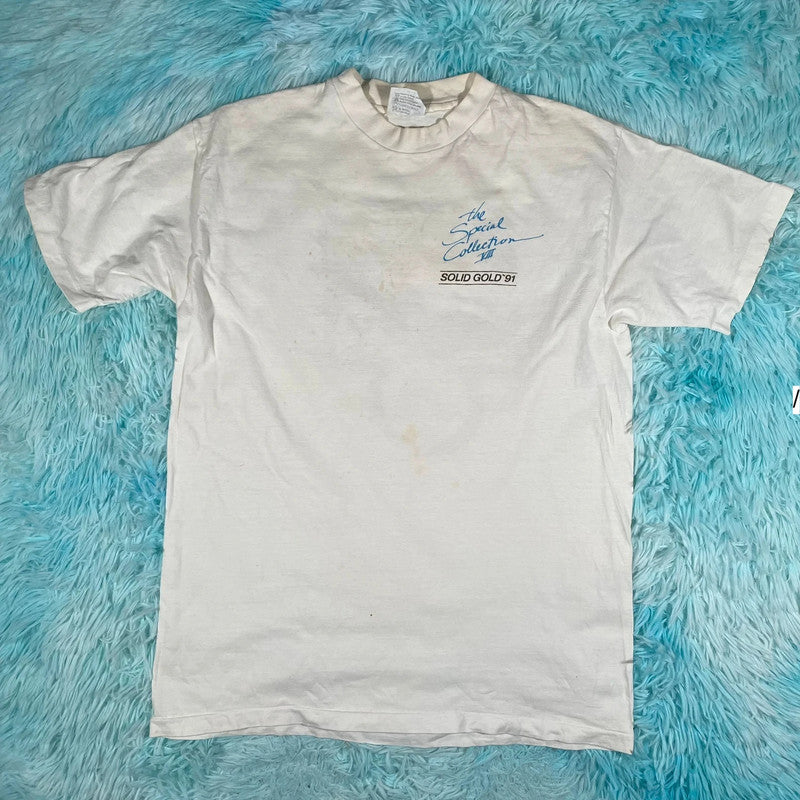 Vintage 1991 Bloomington Solid Gold Graphic T Shirt - Large