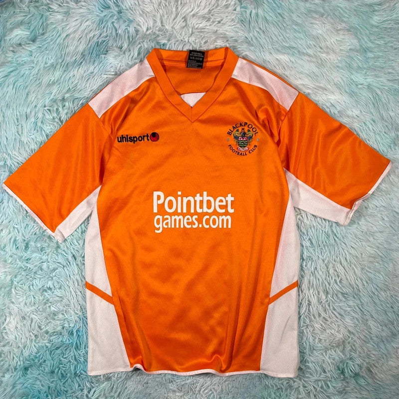Vintage 2005-07 Blackpool Shirt Uhlsport - Large