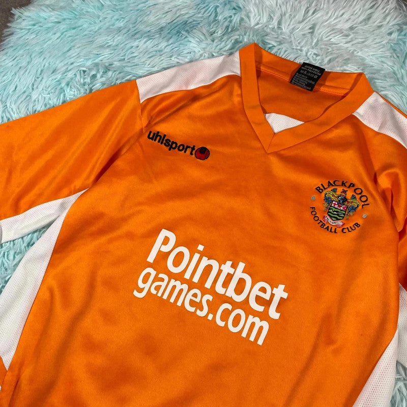 Vintage 2005-07 Blackpool Shirt Uhlsport - Large