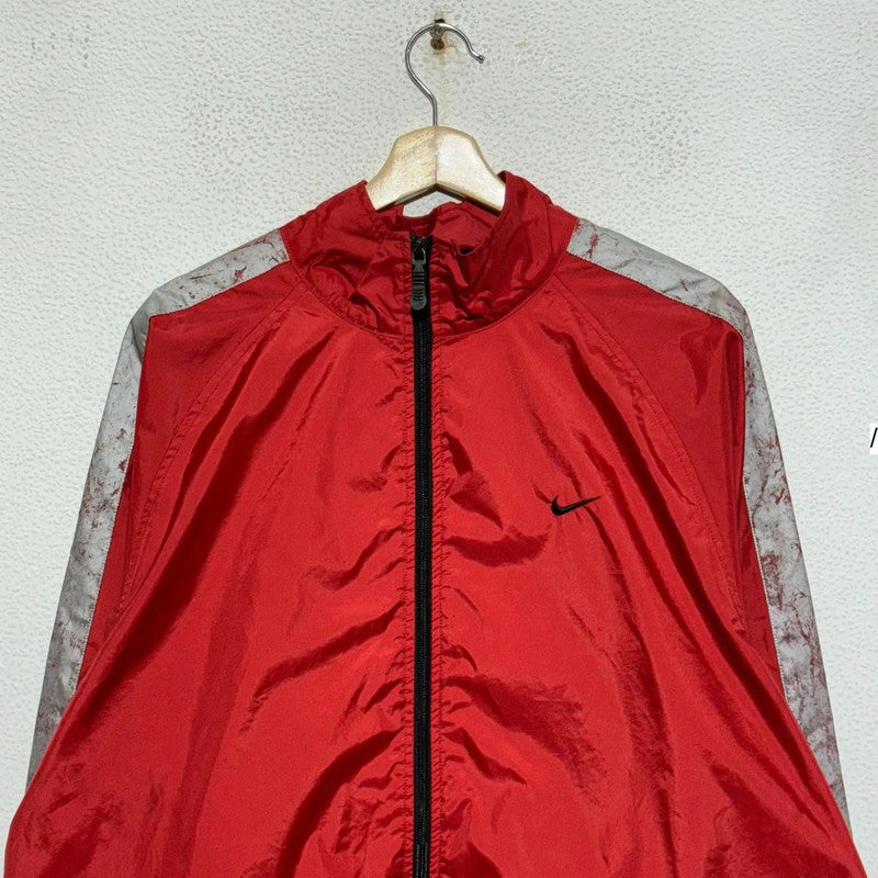 Vintage 00s Red Nike Windbreaker - Large